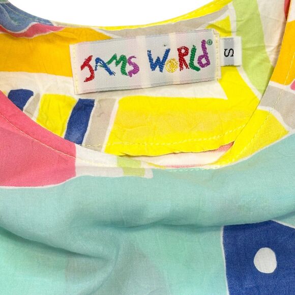 Vintage Jams World Short Sleeve Dress Port/Resort Tropical Vacation Size Small - Picture 4 of 10